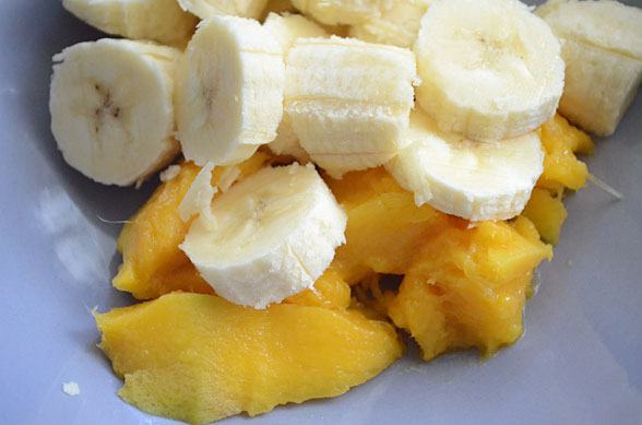 banana in mango