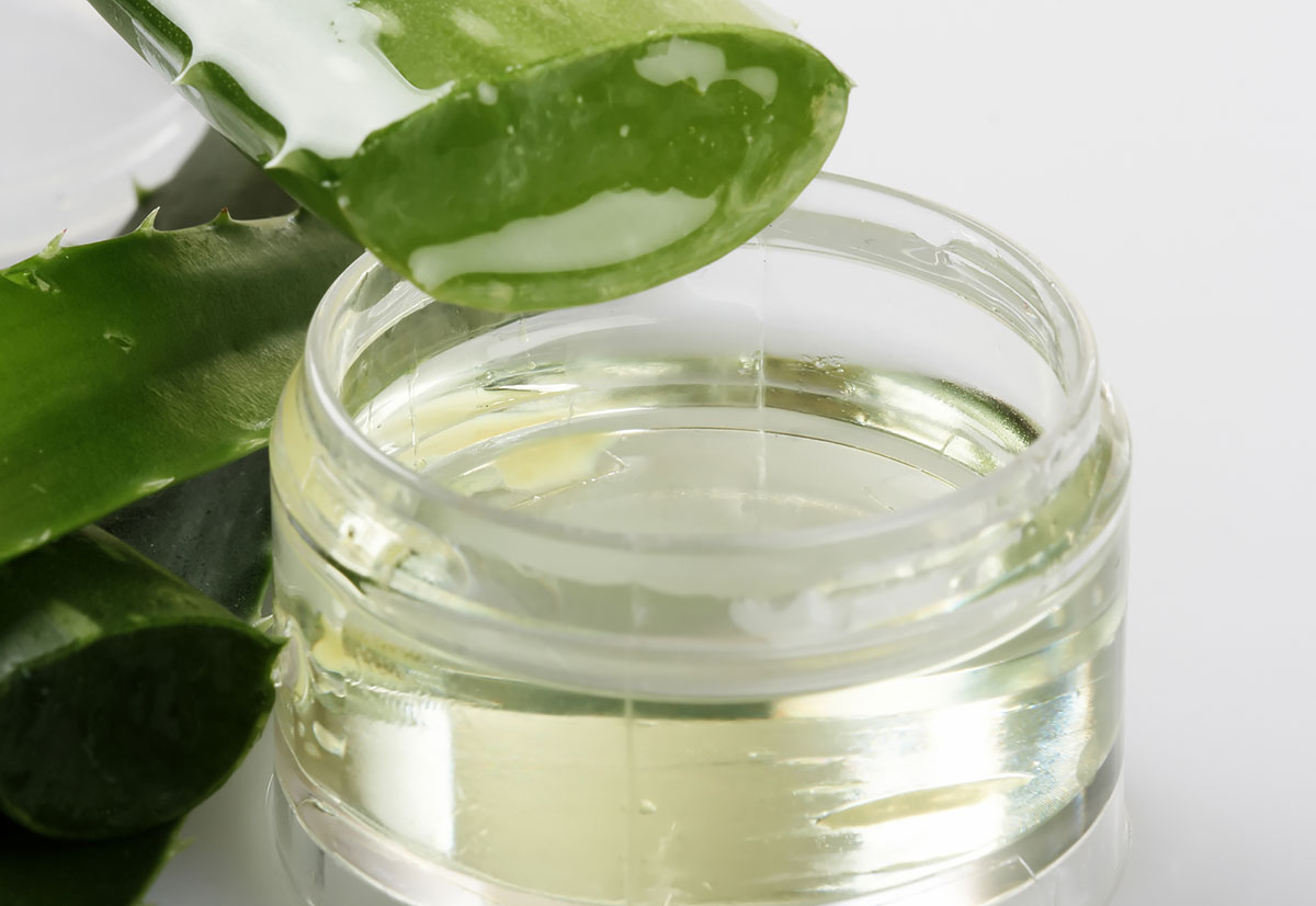 Aloe vera gel opekline