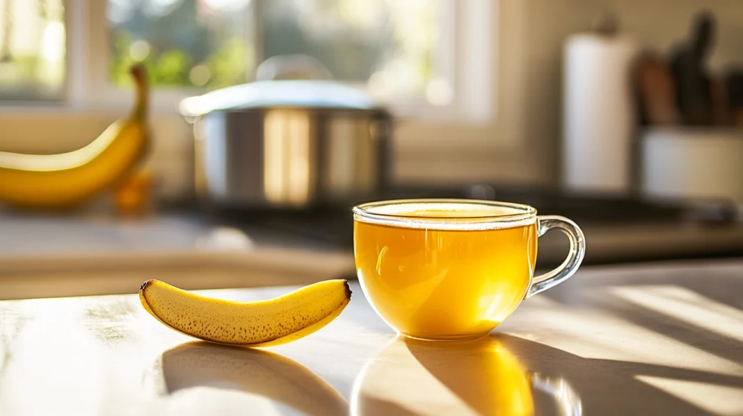 Čaj iz bananinih olupkov