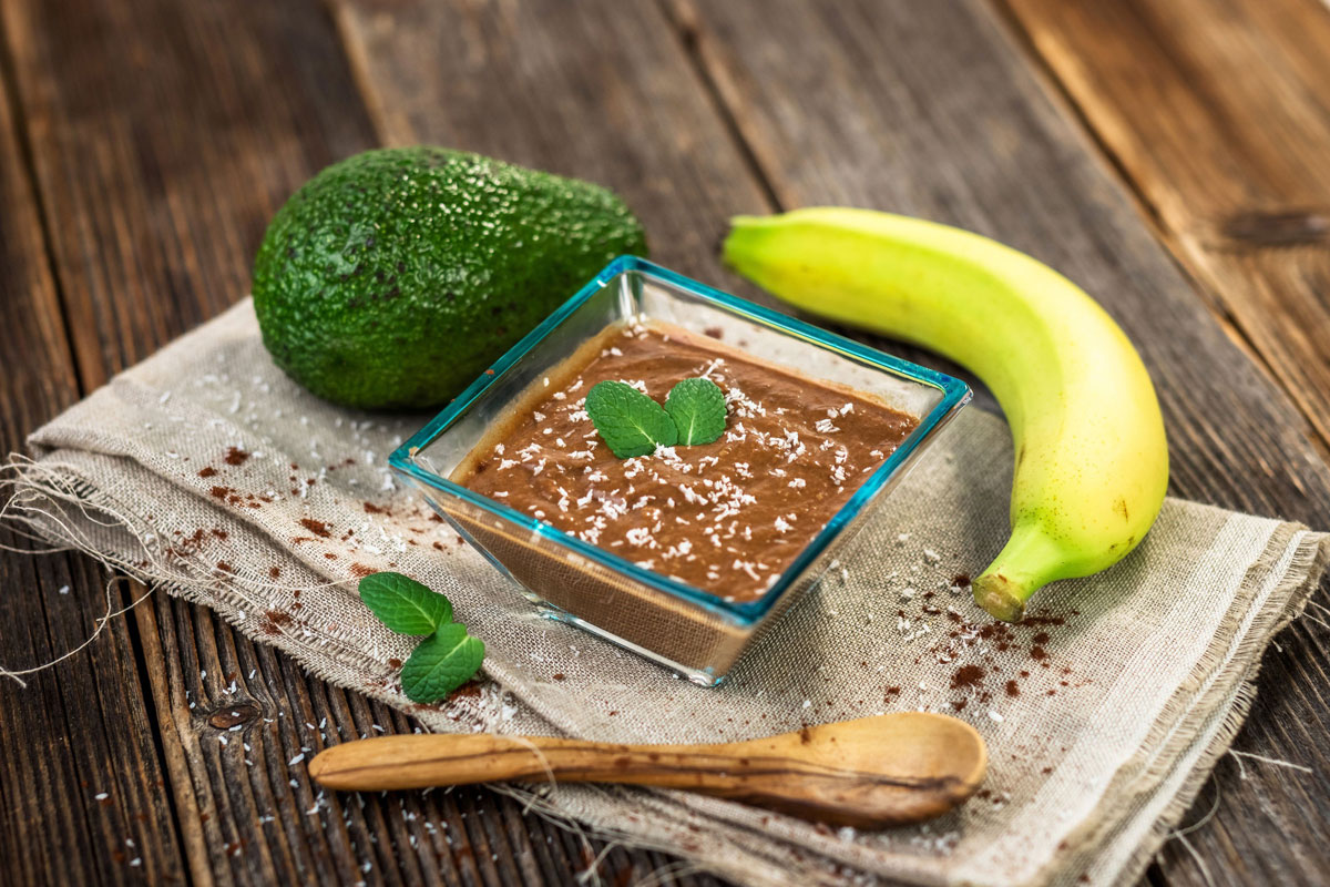 Avokado, banana in čokolada