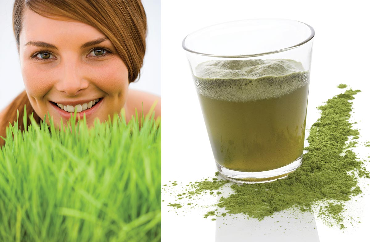 sok pšenične trave