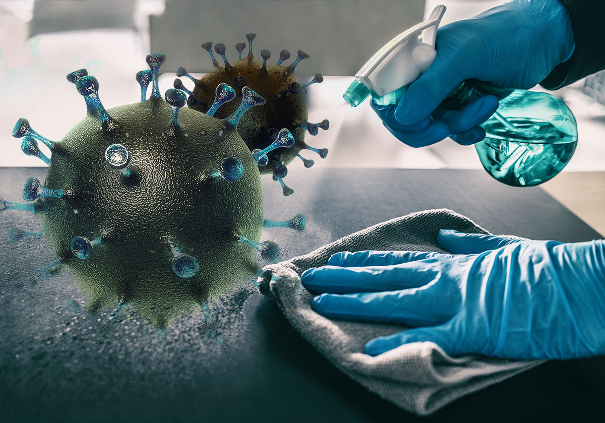 Kako odstraniti koronavirus s površin