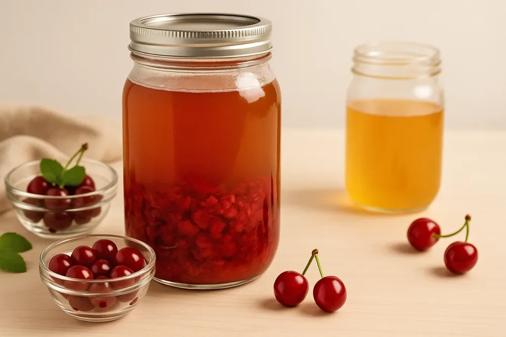 Cesnjeva kombuca recept Češnjeva kombuča recept