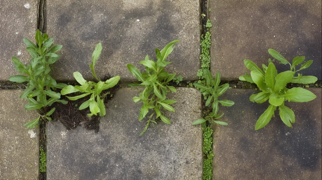 Kako odstraniti plevel med tlakovci