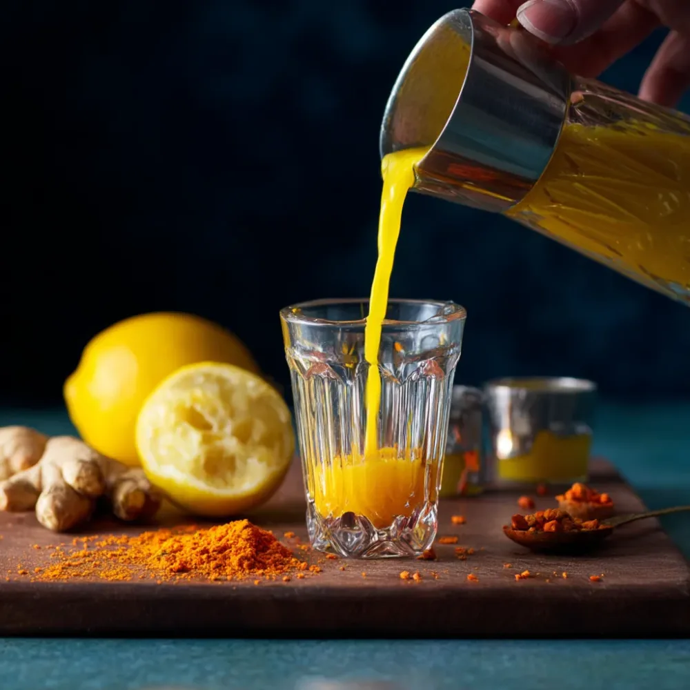 Recept za Kurkumin ingverjev sot Recept za Kurkumin-ingverjev šot