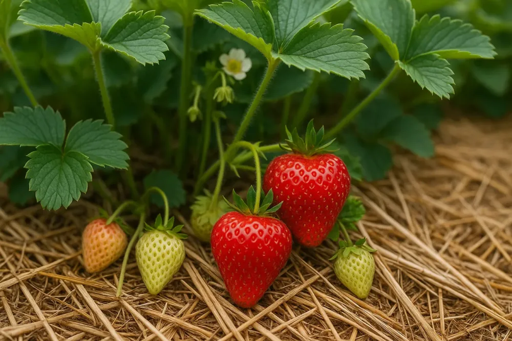 Slamnata zastirka za jagode Slamnata zastirka za jagode