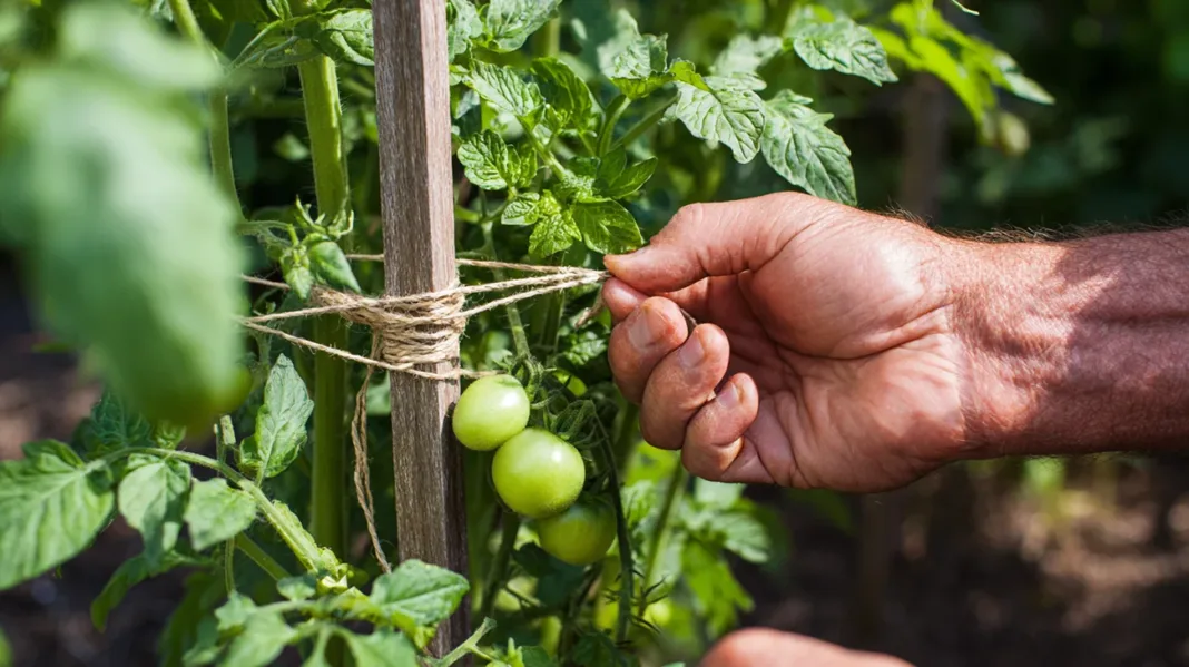 Kako narediti oporo za paradižnike, buče in fižol