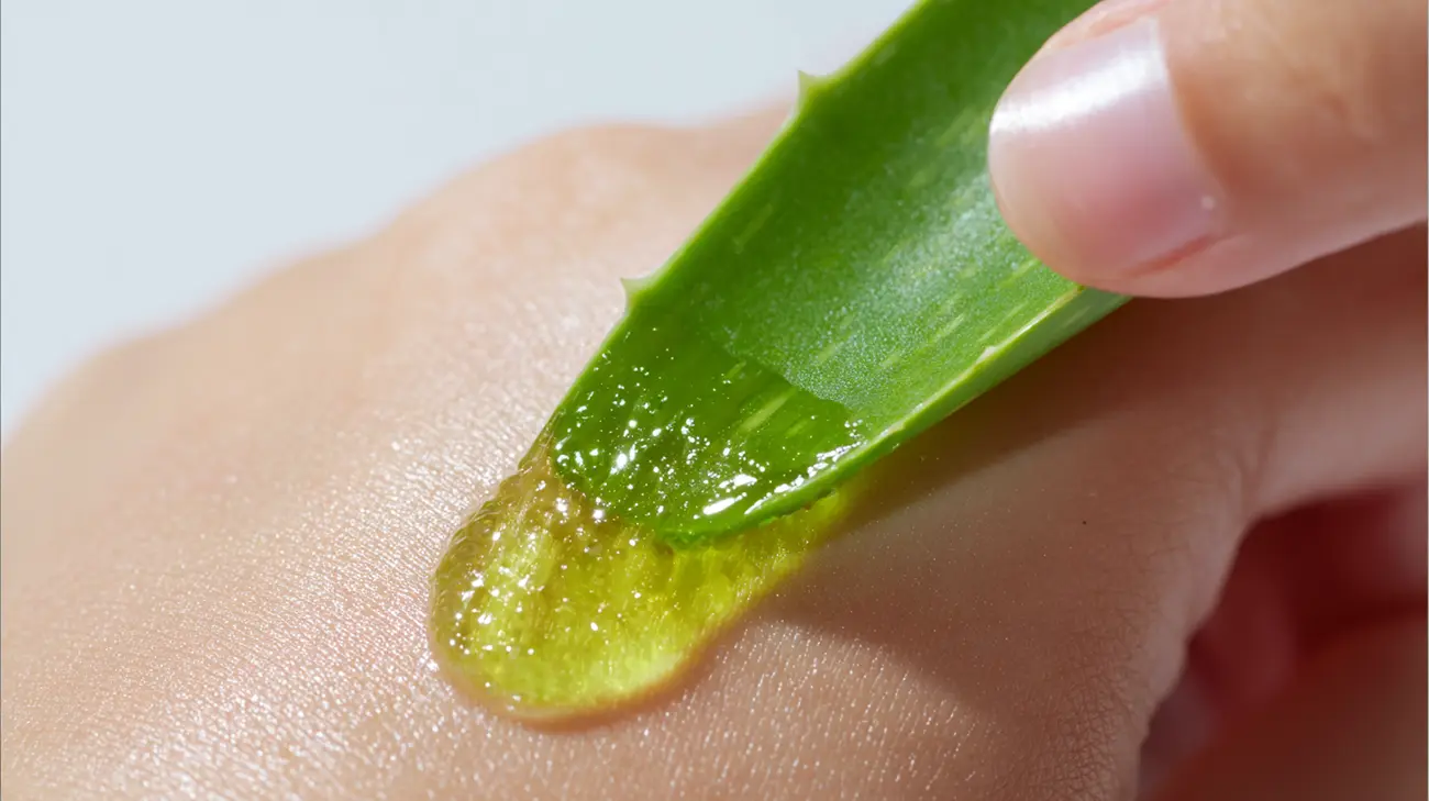 Nanašanje aloe vera gela na kožo