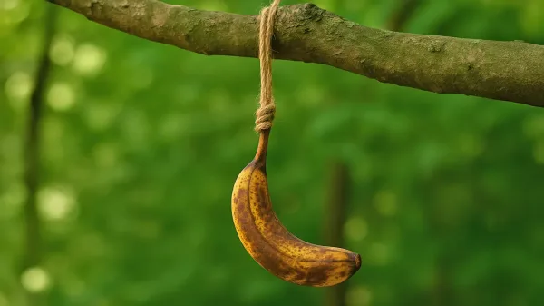 To se zgodi, če na vrt obesite zrelo banano – Naravni trik s presenetljivimi rezultati