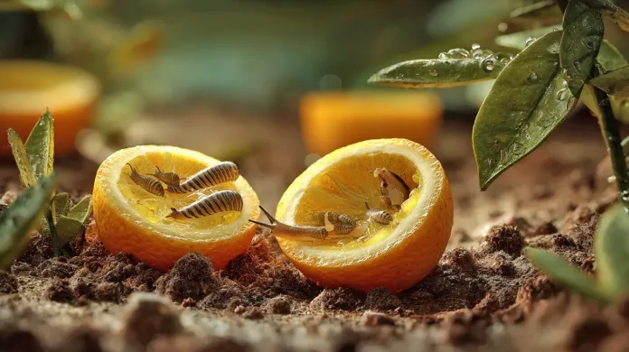 Presenetljiva past za polže iz citrusiv