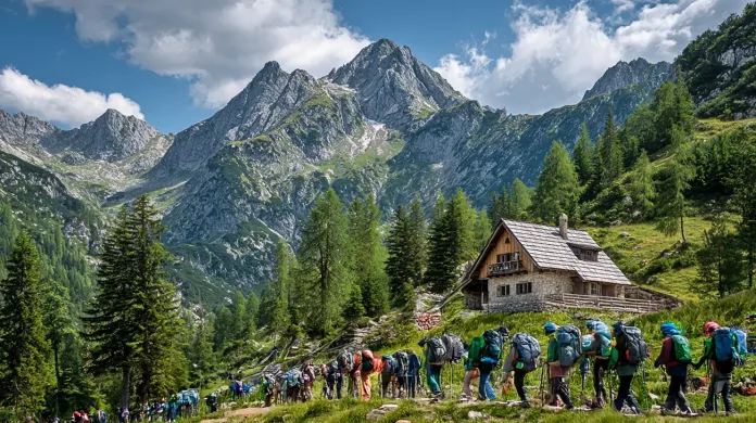 Slovenske planinske koče pokajo po šivih