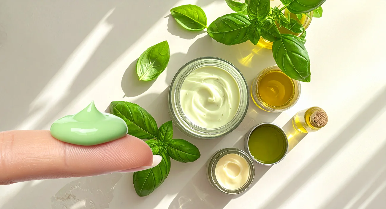 Naravna krema iz bazilike in konopljinega olja – skrivnost za mladosten sijaj kože