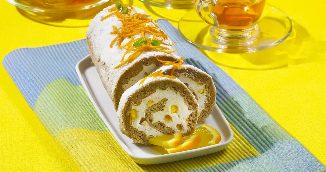 Pomarančno-orehova rolada