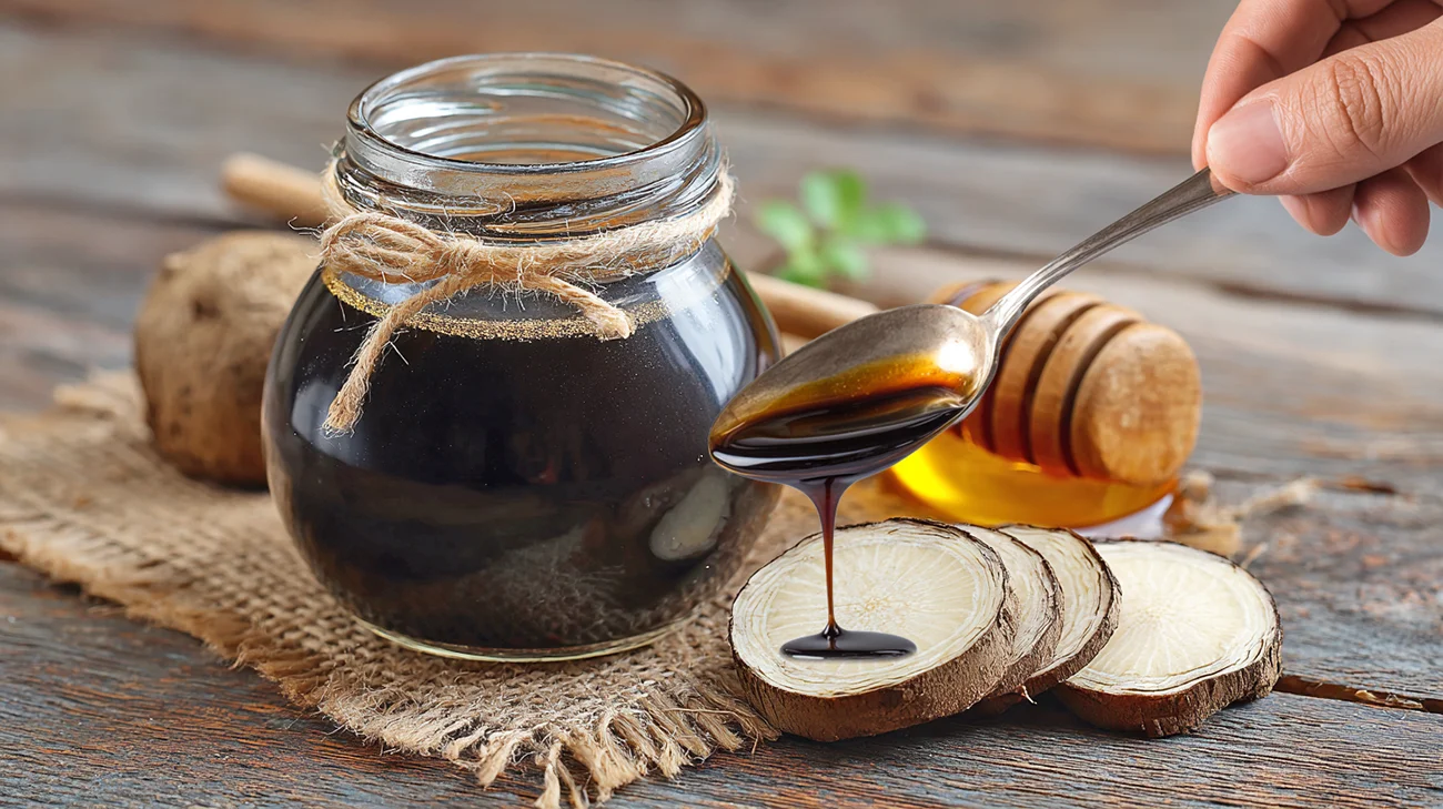 Sirup iz crne redkve za pomiritev kaslja in krepitev dihal Sirup iz črne redkve za pomiritev kašlja in krepitev dihal
