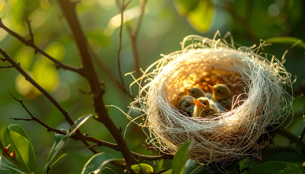 Vojaki v Ukrajini so našli ptičje gnezdo iz optičnih vlaken dronov