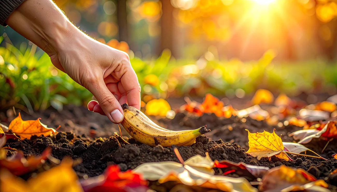 To je razlog, da nekateri vrtnarji jeseni zakopljejo bananine olupke na vrtu – Učinek vas bo presenetil