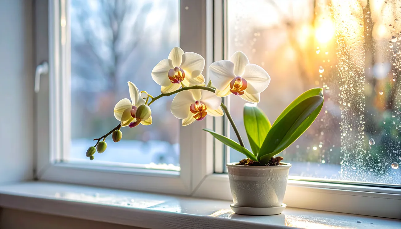 Orhideja decembra noce odpreti cvetov Orhideja decembra noče odpreti cvetov