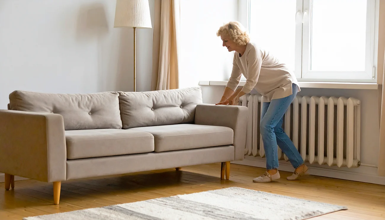 To naredite s kavčem, da zadržite več toplote v prostoru