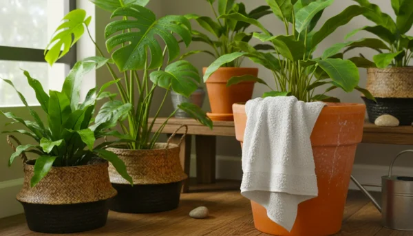 Trik z mokro brisaco ki izboljsa mikroklimo rastlin Trik z mokro brisaÄo, ki izboljÅ¡a mikroklimo rastlin