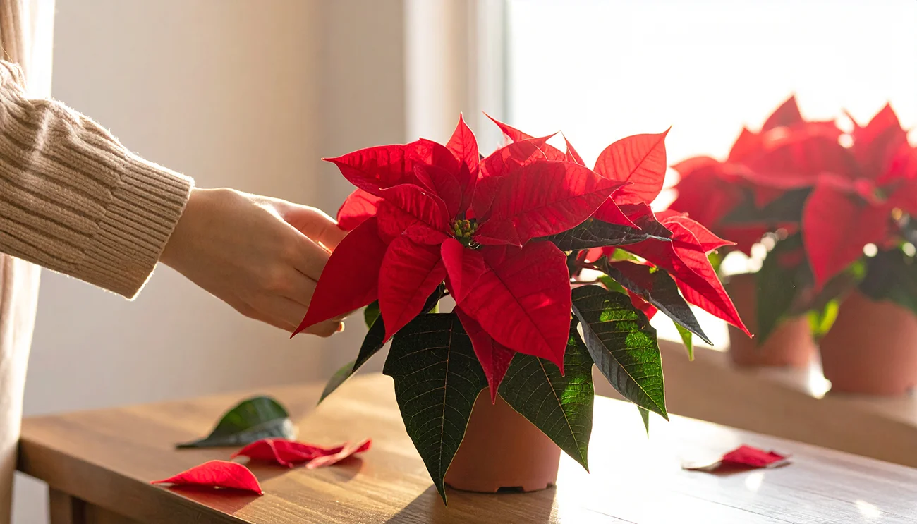 Zakaj je božična zvezda začela izgubljati liste in ali jo lahko še rešimo?