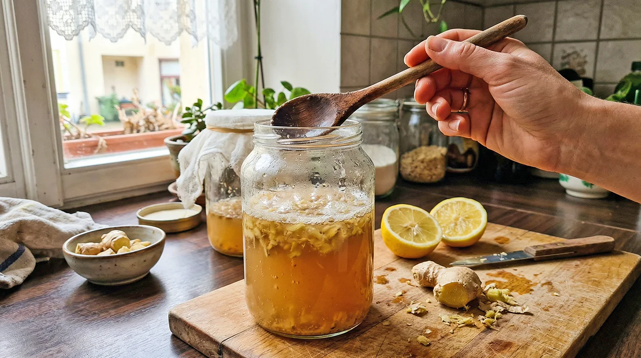 Ingverjev ferment: Preprost način za zdrave domače sode