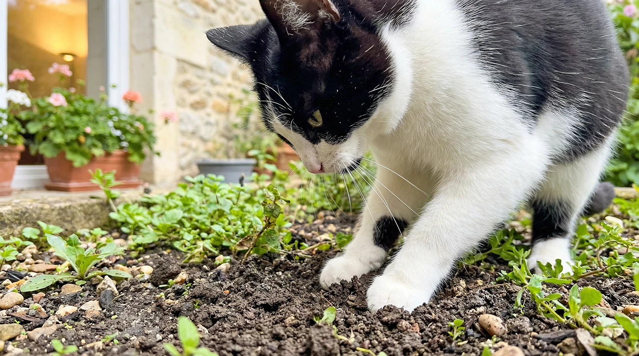 Najboljši repelenti za mačke, ki jih odganjajo z vrtnih gredic