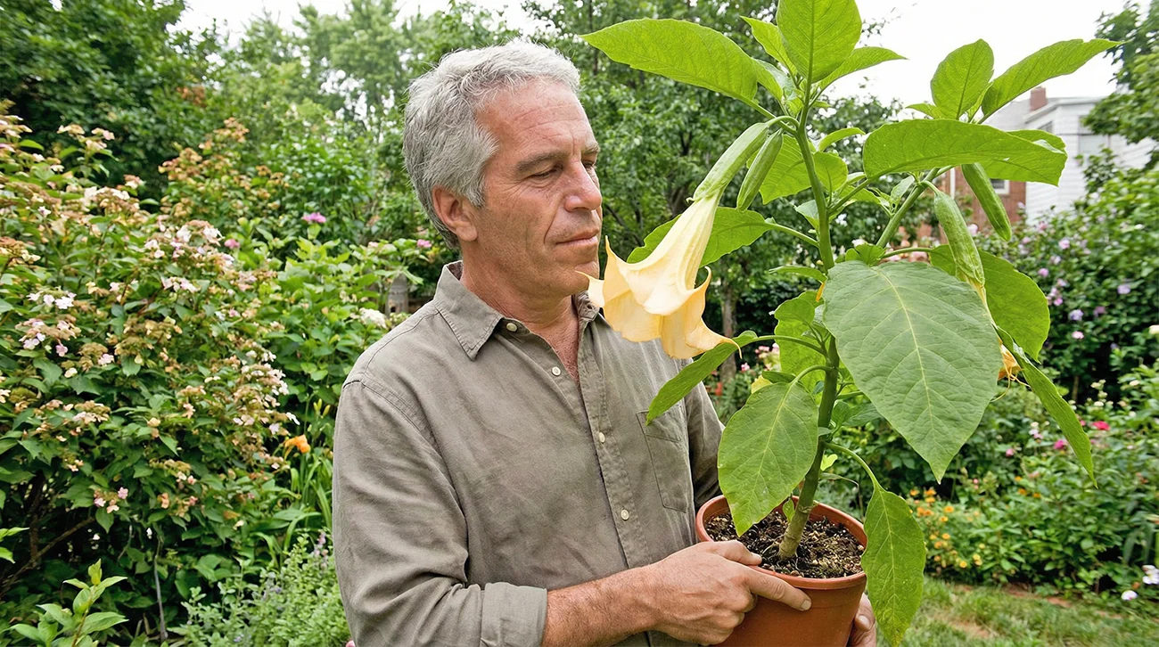 Nova razkritja iz Epsteinovih dokumentov omenjajo nevarne rastline, ki jih je gojil – z močnim vplivom na zavest