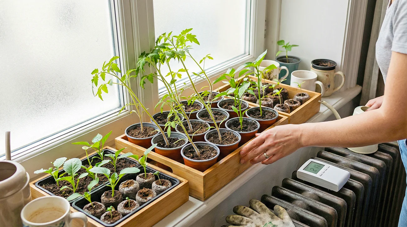 Pretegnjene sadike: Zakaj v toplem stanovanju zrastejo previsoko?