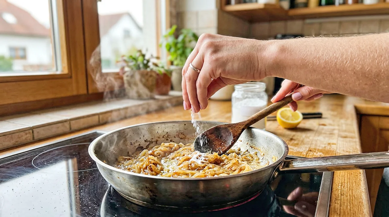3 kuhinjski triki, da vas po praženi čebuli ne bo več pekla zgaga