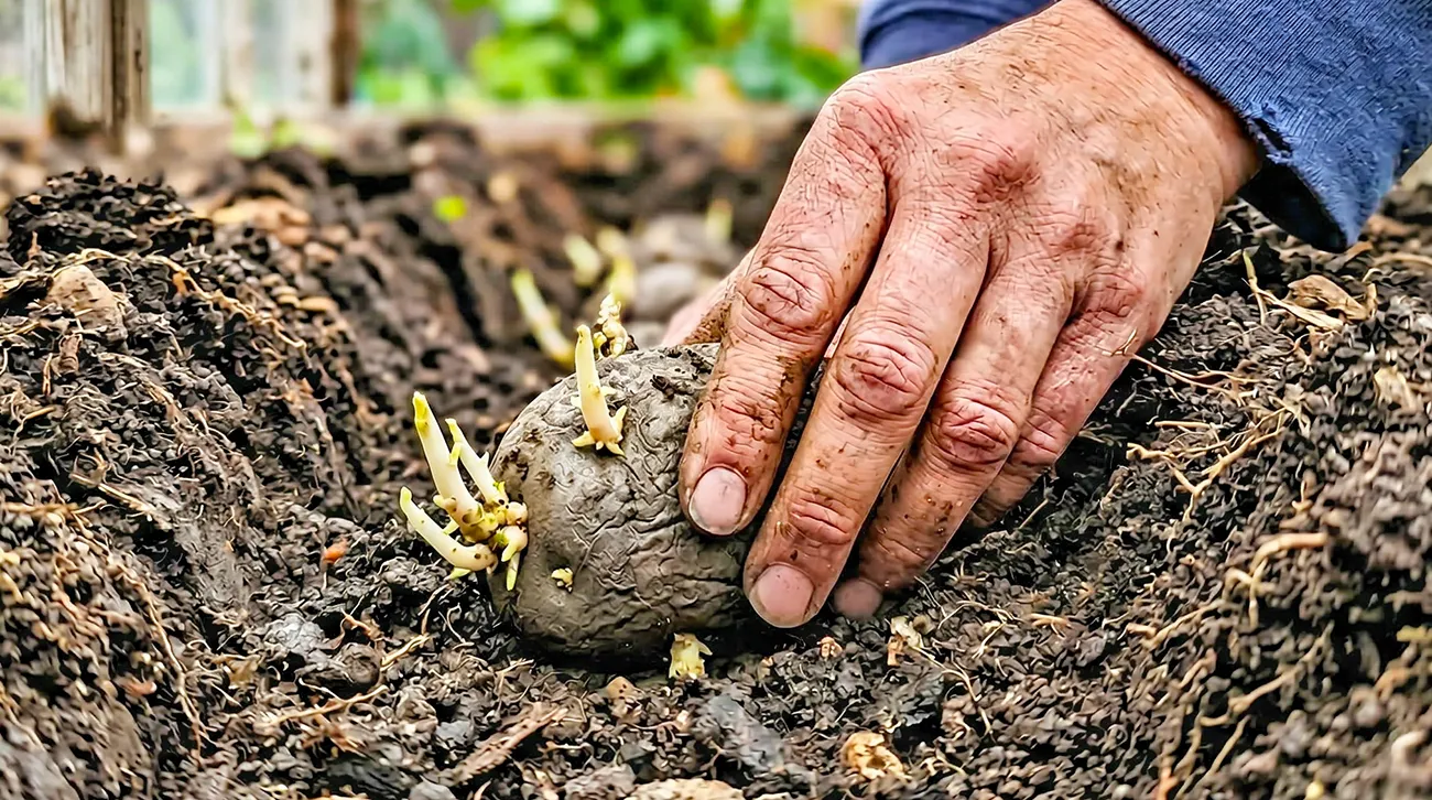 Ali lahko nakaljen krompir posadimo na vrt ali je za v smeti?