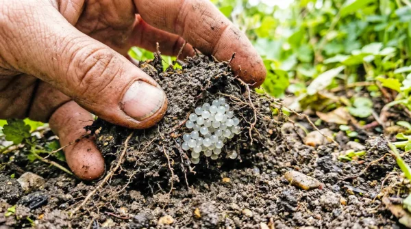 Jajceca polzev na vrtu Kako jih prepoznati in odstraniti Če v zemlji opazite te bele mehurčke, jih ne ignorirajte