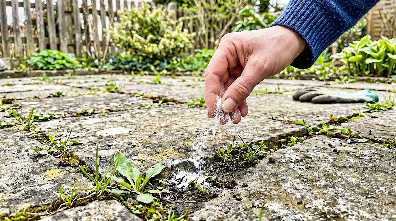 Kako ustaviti plevel med tlakovci