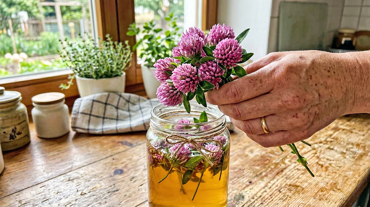 Kis iz rdeče detelje: Preprost zeliščni pripravek za menopavzo