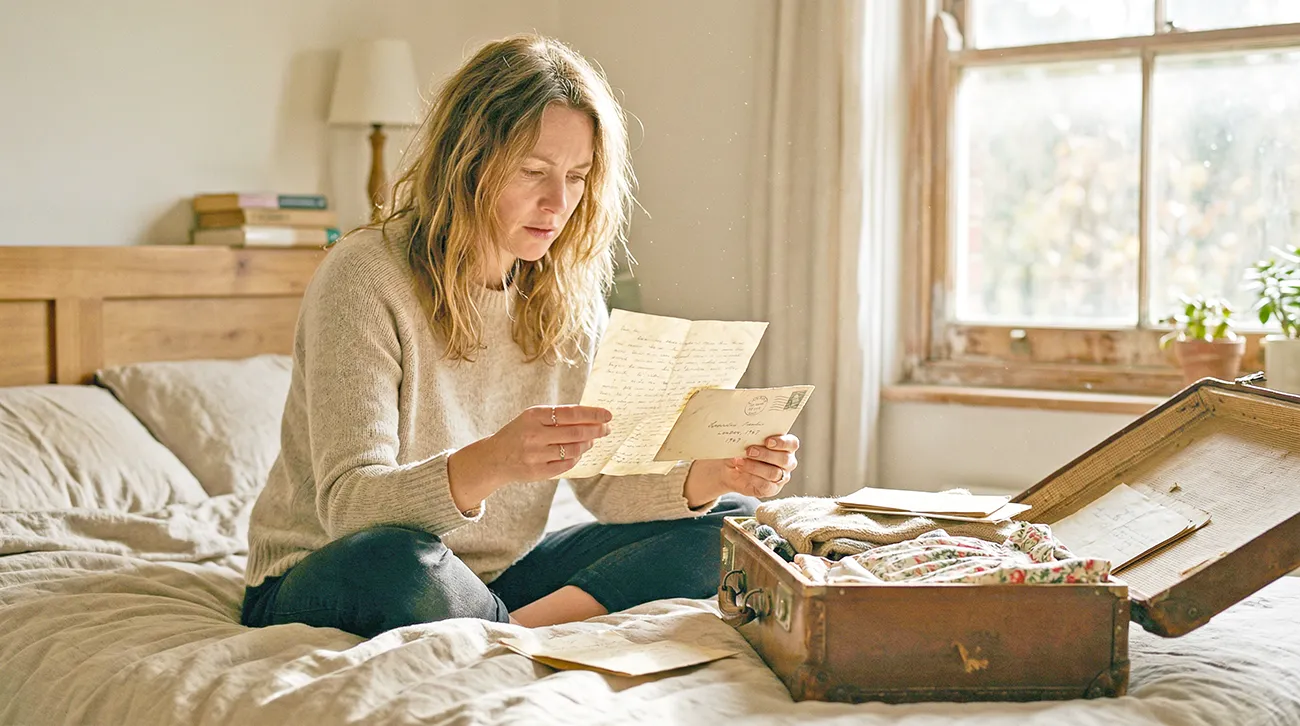 Ko je odprla star kovček svoje mame, je odkrila skrivnost, ki je bila skrita 50 let