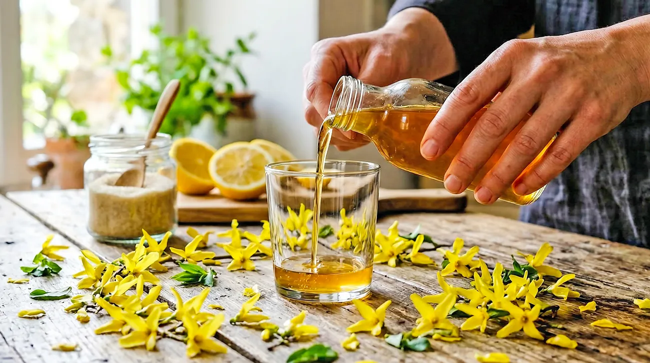 Forzicija ni le za okras: Iz njenih cvetov lahko izdelamo presenetljivo dober sirup