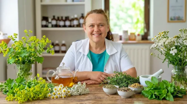 Zeliscarka Vesna Majes Klancicar razkriva Preprost zeliscni protokol za ravnovesje telesa Naravna podpora za ženske hormone: Preprost zeliščni protokol za ravnovesje telesa