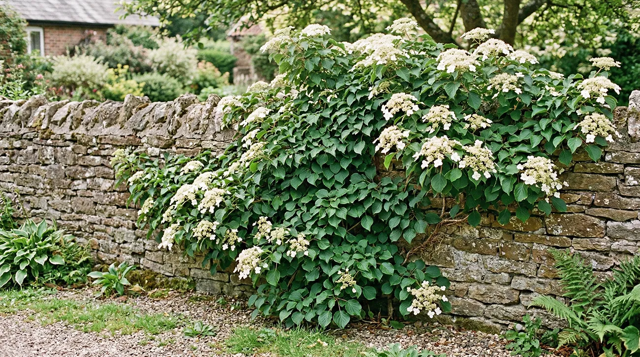 Hortenzija vzpenjavka Hydrangea petiolaris Hortenzija vzpenjavka (Hydrangea petiolaris)