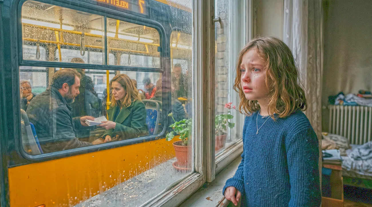 Tisti dan je Klara skozi okno zagledala mamo z drugim moškim na avtobusu