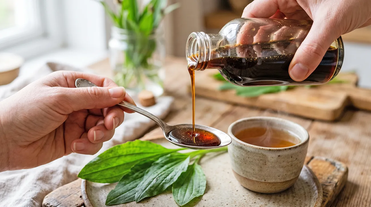 Domaci trpotcev sirup Domači trpotčev sirup