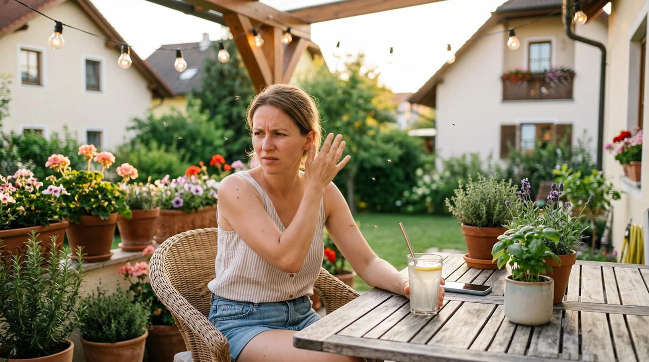 Komarji na terasi? Te stvari jih privabljajo še bolj