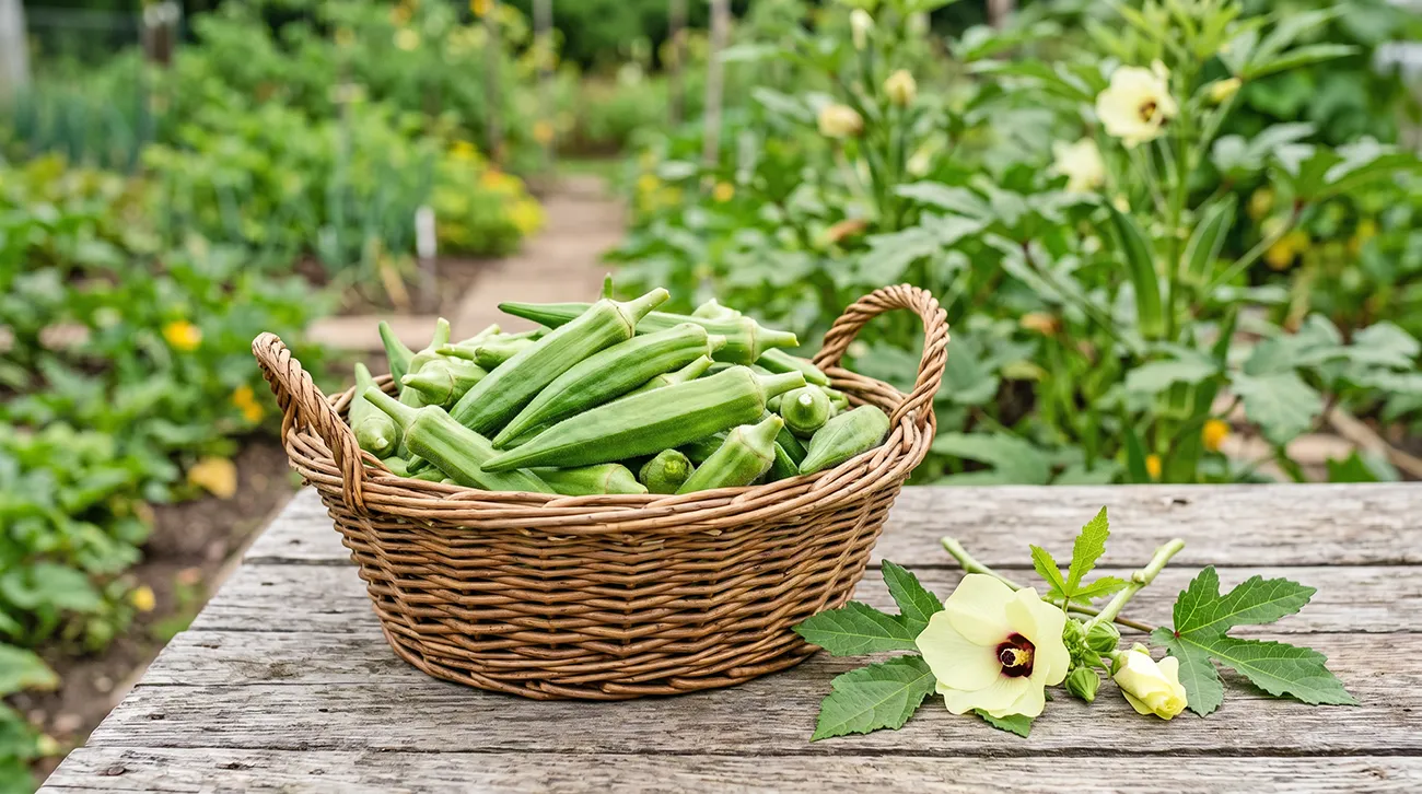 Okra z domacega vrta Okra z domačega vrta