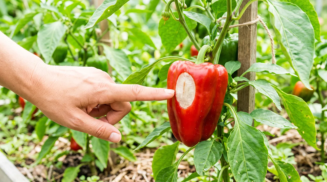 Bele lise na papriki: Kako preprečiti sončni ožig