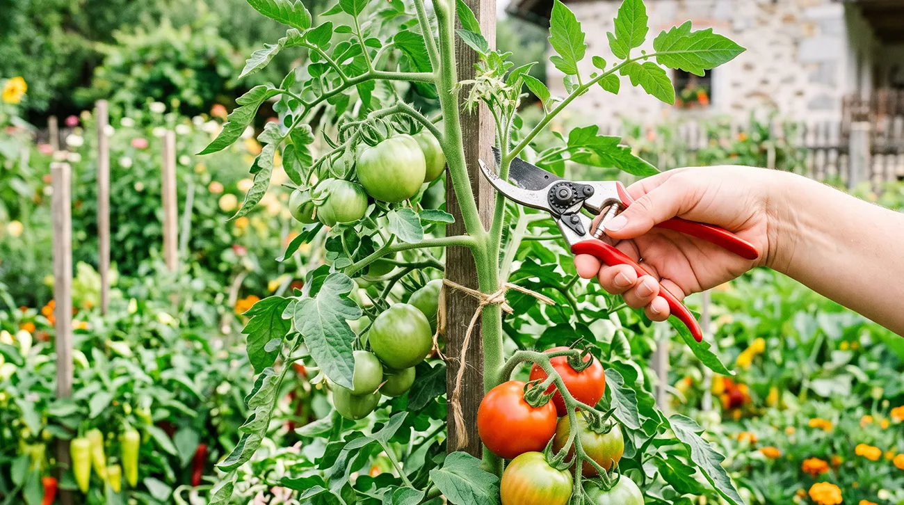 Kdaj prirezati vrhove paradižnika za večje plodove?