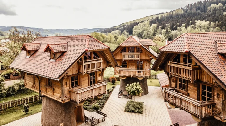 Baumhaus-Dörfle: Pravljična vas hišic na drevesih sredi Schwarzwalda