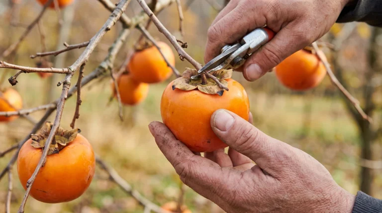 Kaki je še trd na drevesu: Tako ga lahko poberete in dozorite doma